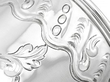 silver embossed vase detail