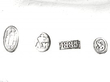 Danish Silver Chamber Candlestick hallmarks 