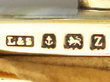 Antique Enamel Dressing Table Set hallmarks