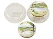 enamel and glass jars