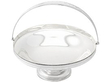 silver cake fruit basket