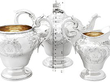 sterling silver tea service set
