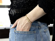 wearing a Victorian pearl Bangle