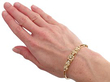 Victorian pearl bangle on hand