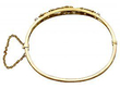 Gold Bangle with Pearls