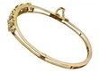 Gold Bangle with Pearls Antique Victorian