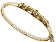 Victorian Yellow Gold Bangle with Pearls
