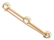 Diamond Bar Brooch