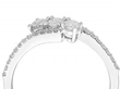 White Gold and Diamond Twist Ring