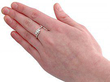 Vintage White Gold and Diamond Twist Ring Wearing