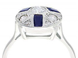 Vintage Art Deco Sapphire and Diamond Ring