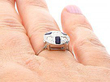 Vintage Art Deco Sapphire and Diamond Ring