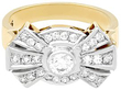 Vintage Diamond Cluster Cocktail Ring UK