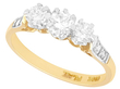Round Brilliant Cut Diamond Trilogy Ring