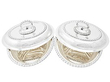 silver entree dishes
