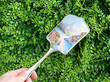 enamel hand mirror