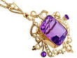 antique amethyst pendant