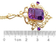 size of amethyst pearl pendant