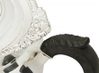 Queen Anne silver tea set handle
