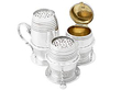 victorian silver cruet set 
