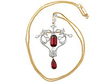 Antique Garnet Diamond Pendant