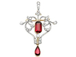 Antique Diamond and Garnet Pendant