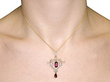Antique Garnet Pendant Wearing
