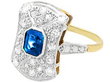 1920s Sapphire Ring
