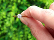 18k Yellow Gold Solitaire Engagement Ring for Sale