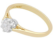 Vintage 18k Yellow Gold Solitaire Engagement Ring