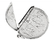 Sterling Silver Vesta Case Open 