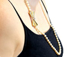 Vintage Pearl Necklace Wearing