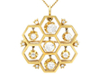 Honeycomb Diamond Pendant