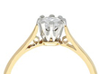 Claw Set Engagement Ring in Yellow Gold