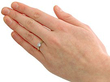 Claw Set Engagement Ring in Yellow Gold Wearing 