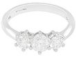 Vintage 18ct White Gold Trilogy Ring