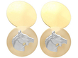 Horse Cufflinks in 18 ct Yellow Gold