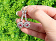 Pink Sapphire Earrings Gold Outside