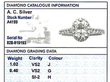 Oval Cut Diamond Ring with Halo grading card