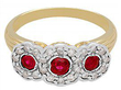 Gold edwardian dress ring