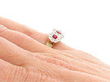 ruby ring with diamonds