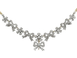 antique diamond bow necklace