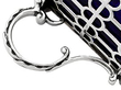 Silver Mustard Pot with Blue Glass Liner