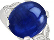 Antique Burmese Sapphire Ring close up