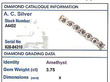 Antique Gold Amethyst Bracelet for Sale Card