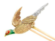 Antique Pheasant Brooch