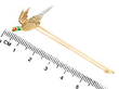 Antique Pheasant Brooch Ruler