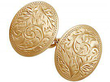 9k Rose Gold Oval Cufflinks