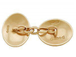 9Carat Rose Gold Oval Cufflinks