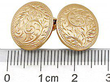 Rose Gold Oval Cufflinks Ruler